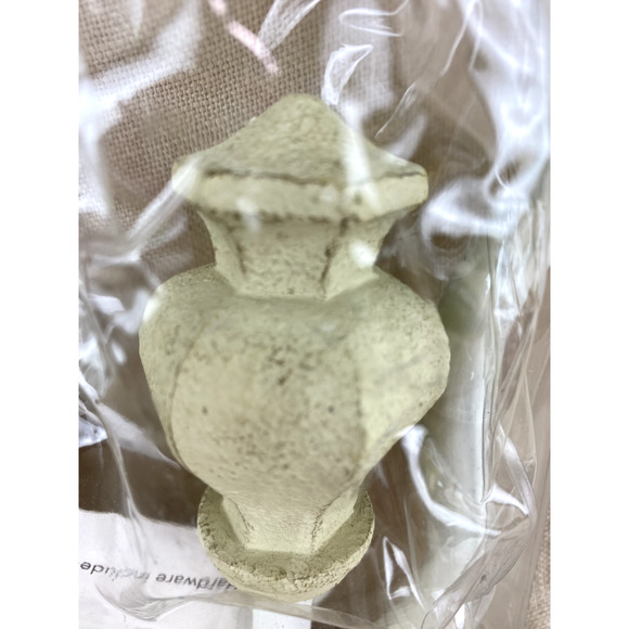 Christopher Lowell Collection Aged White Bishop Drapery Curtain Holdbacks - Picture 3 of 5